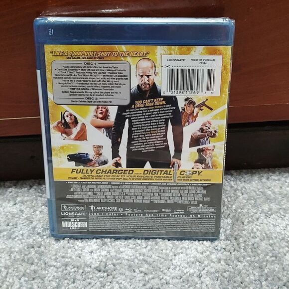 Crank 2: High Voltage Blu-ray Disc 2-Disc Set, Includes Digital Copy New Sealed - Picture 2 of 3